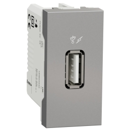 SCHN UNICA N KONEKTOR NABÍJECÍ USB 2.0 1M ALUMINIUM NU342830