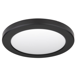 GLOBO SVÍTIDLO LED 12379-18B LASSE 1XLED 18W 1420LM 3000-4000-6500K STROP. PLAST ČERNÝ