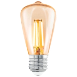 EGLO ZRDOJ LED 110054 E27-LED-ST48 E27 4W 270LM 2200K FILAMENT SKLO JANTAROVÁ