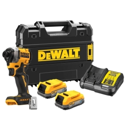 SBD DEW UTAHOVÁK RÁZOVÝ DCF850E2T-QW XR 2X AKU 18V 1,7AH POWERSTACK