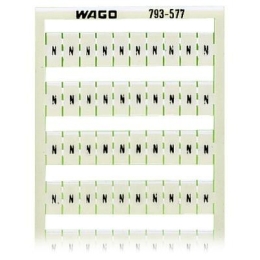 WAGO 793-577 KARTA POPISOVACÍ VODOROVNÉ ZNAČENÍ N (100X) BÍLÁ