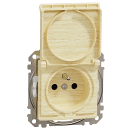SCHN SEDNA ELEMENTS ZÁSUVKA 230V 16A IP44 ŠROUB., BŘÍZA SDD280013
