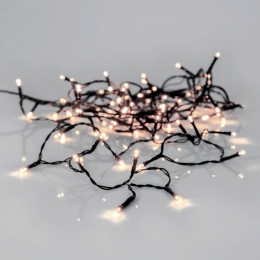 EGLO STAR LED ŘETĚZ 410841 CRISPY ICE WHITE 5,6M 80X0,064W TEPLÁ BÍLÁ 230VAC IP44 ČERNÁ