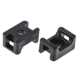TECH SEDLO KABELOVÉ KAPSC 5 ČERNÉ PRO PÁSKY ŠÍŘE MAX. 4,8MM OTVOR 3,7MM (HC-1)